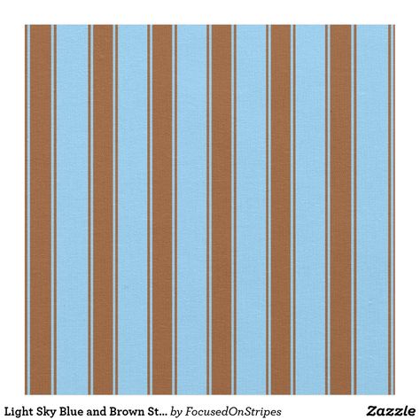 Light Sky Blue and Brown Stripes Pattern Fabric Stripes Pattern Fabric, Blue Stripes Background, Light Sky Blue, Stripes Fabric, Blue And Brown, Pattern Fabric, Eco Friendly Fabric, Consumer Products, Striped Fabrics