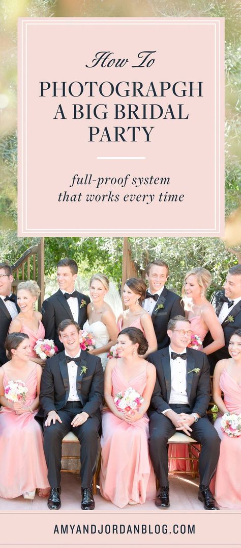 Big Bridal Party, Herding Cats, Bridal Parties Pictures, Wedding Photography Checklist, How To Photograph, Large Wedding, Wedding Photography Tips, Posing Tips, Bridesmaids And Groomsmen