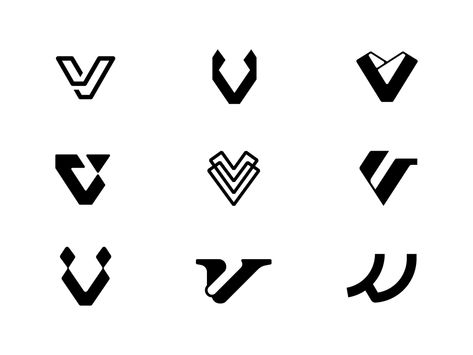 V letter Exploration by Next Mahamud on Dribbble Letter V Logo Design Ideas, Letter V Typography, Vsp Logo, V Logo Design Ideas, V Typography, Letter Exploration, V Letter Design, Isometric Alphabet, Letter V Design