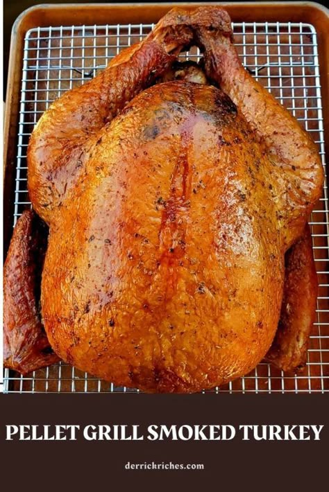 Smoked Turkey On Pit Boss Pellet Grill, Brines For Turkey, Smoked Turkey Breast On Pellet Grill, Smoked Whole Turkey, Grilled Turkey Recipes, Smoker Grill Recipes, Traeger Cooking, Thawing Turkey, Pellet Smoker Recipes