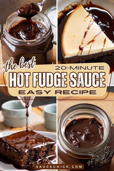 Hot Fudge Sauce Recipe Hot Fudge Sauce Recipe With Heavy Cream, Hot Fudge Sauce Recipe, Homemade Hot Fudge Sauce, Sweet Munchies, Sweet Sauce Recipes, Fudge Sauce Recipe, Homemade Hot Fudge, Sweet Sauces, Baked Sweets