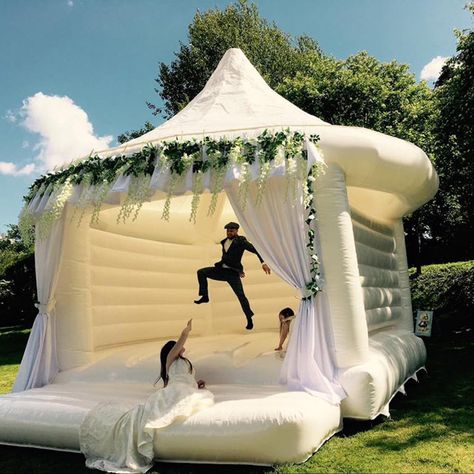 Dream Wedding Decorations, Dream Wedding Venues, Bouncy Castle, Future Wedding Plans, Dream Wedding Ideas Dresses, Wedding Entertainment, Cute Wedding Ideas, Wedding Event Planning, Dream Wedding Dresses