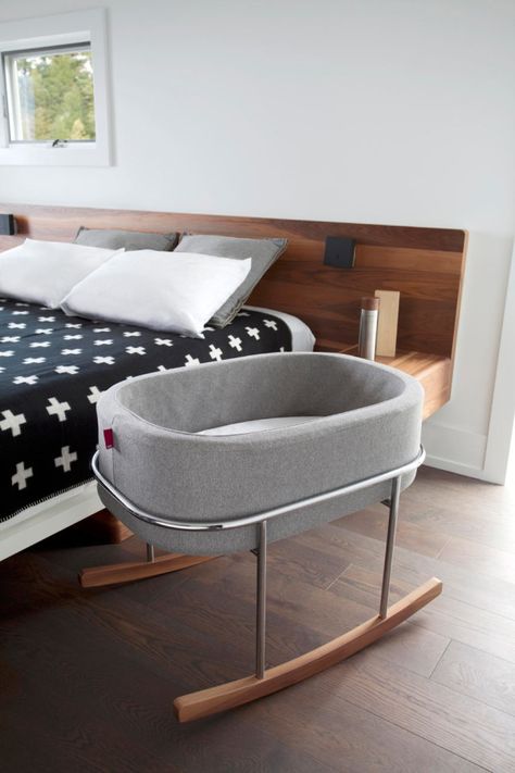 Rockwell Bassinet for Monte Design by Ralph Montemurro Rockwell Bassinet, Baby Bedroom, Modern Nursery, Nursery Inspiration, Cool Beds, Baby Furniture, Nursery Furniture, Modern Baby, Design Milk