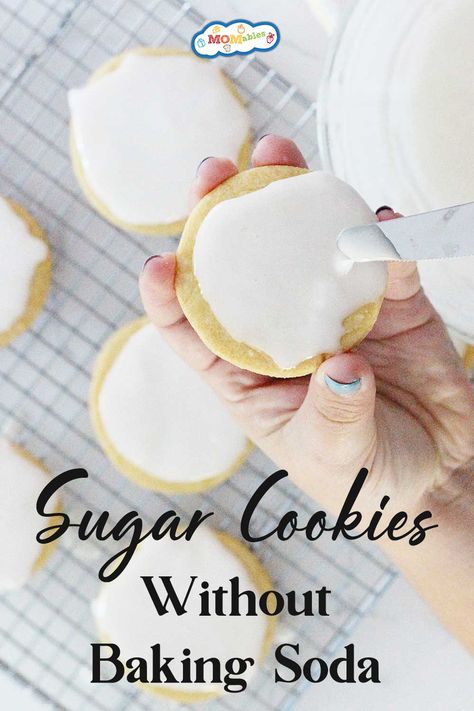 The ultimate sugar cookie recipe for cut-out cookies without baking powder or baking soda ! Cookie Recipes No Baking Soda, Sugar Cookie Recipe No Baking Soda, Sugar Cookie Recipe No Baking Powder, Cookies Without Baking Powder, Cookies Without Baking Soda, Cookie Recipe Without Baking Soda, Ultimate Sugar Cookie Recipe, Homemade Sugar Cookie Dough, Powdered Sugar Cookies