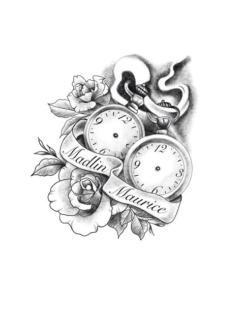 Heart Drawing Tattoo, Pocket Watch Drawing, Watch Drawing, Drawing Tattoo, Clock Tattoo, Heart Pocket, Heart Drawing, Vintage Pocket Watch, Tattoo Art Drawings