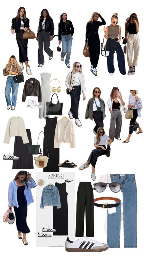 Minimalist Spring Outfits, Tokyo Outfits, Rome Outfits, Minimalist Wardrobe Capsule, Celebrity Casual Outfits, Spring Work Outfits, Capsule Outfits, Easy Trendy Outfits, Casual Chic Style