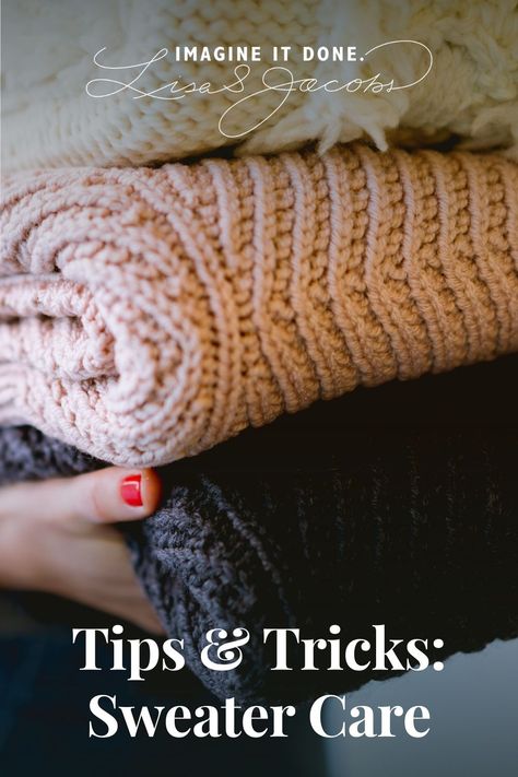 How To Wash Sweaters, Storage Ideas For Clothes, Sweater Organization, Ideas For Clothes, Clothes Tips, Sweater Care, Clean Your Washing Machine, Closet Hacks Organizing, Laundry Cleaning