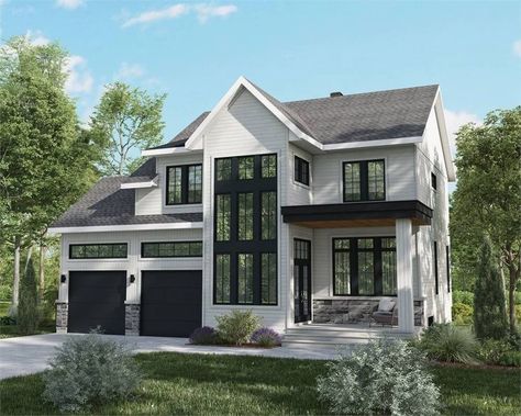 #modernfarmhouse #farmhouse #farmhousehomedecor #rusticdecor Casas The Sims 4, Farmhouse Style House Plans, Modern Farmhouse Exterior, Farmhouse House, House Plans Farmhouse, Modern Farmhouse Plans, Farmhouse Style House, Order Form, Farmhouse Plans