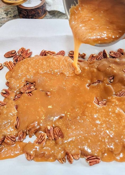 Sea Salt Pecan Toffee | Barefeet in the Kitchen Chocolate Caramel Fudge, Pecan Toffee, Fancy Treats, Best Fudge Recipe, Salted Toffee, Paleo Muffins, Cracker Toffee, Chocolate Peanut Butter Fudge, Toffee Recipe