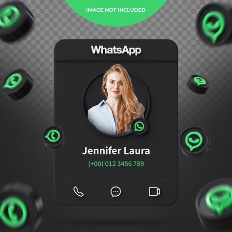 PSD perfil de whatsapp de renderizado 3d | Premium Psd #Freepik #psd #perfil-whatsapp #banner-redes-sociales #redes-sociales #marketing-social Whatsapp Marketing, Business Design, Marketing, Design