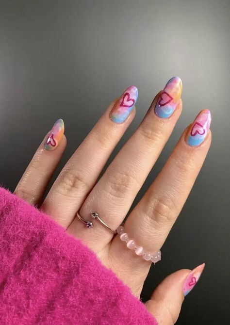 Lover Nail Ideas Taylor Swift, Taylor Swift Inspired Acrylic Nails, Taylor Lover Nails, Lover Inspired Nails Taylor Swift, Lover Era Nail Ideas, Nail Designs Taylor Swift, Lover Themed Nails, Taylor Swift Nail Ideas Lover, Taylor Swift Lover Era Nails