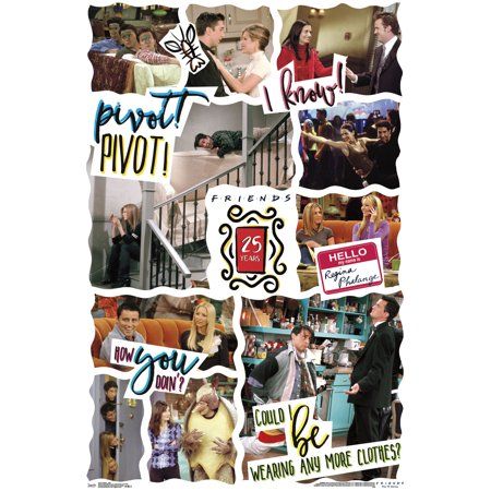 Friends - 25th Poster Clip Bundle, Size: 22.375 inch x 34 inch Friends Room Decor, Friends Room, International Friends, Movie Artwork, Friends Poster, Trends International, Friends Tv Show, Friends Tv, Wall Poster