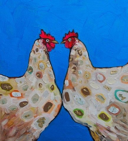 Eli Halpin, Chicken Paintings, Chicken Illustration, Animals Painting, Middle School Art Projects, Chicken Painting, Rooster Art, Chicken Art, Chickens And Roosters