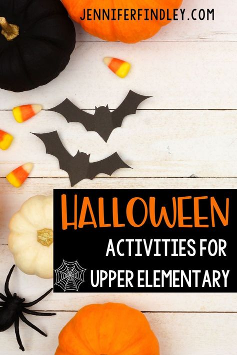 Fun Halloween Activities For 3rd Grade, Halloween Craft For 5th Grade Party, Halloween Activity 2nd Grade, Halloween For Students, Pumpkin Craft 3rd Grade, Halloween Crafts Upper Elementary, Halloween Class Party Upper Elementary, Halloween Game 4th Grade, Halloween Crafts For Upper Elementary