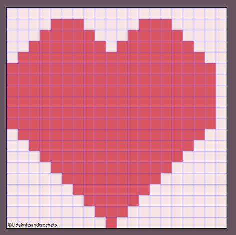 20 x 20 heart pixel pattern Pixel Grid, Grid Patterns, Pixel Heart, Pattern Maker, Pixel Crochet, Pattern Simple, Pixel Pattern, Bee Art, Minecraft Ideas