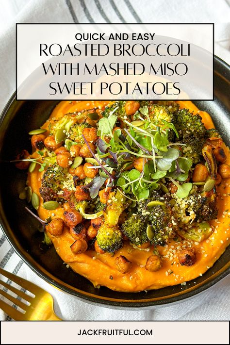 Roasted Sweet Potato Broccoli, Broccoli Sweet Potato Recipes, Roasted Recipes, Gut Food, Protein Dishes, Glucose Goddess, Clean Lunch, Sweet Potato Recipes Mashed, High Protein Dishes