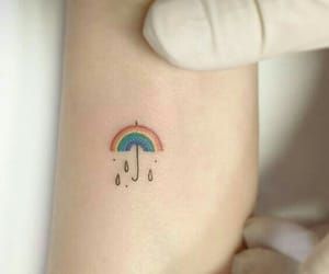 Rain And Rainbow, Rain Tattoo, Rainbow Tattoo, Aesthetic Rain, Tattoo Minimal, Rainbow Tattoos, O Tattoo, Tattoo Collection, Rainbow Rain