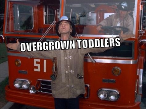 E! ~~Having seen a lot of this show this does about sum it up lol via screencaps51.tumblr.com Ems Training, Randolph Mantooth, Emergency Squad 51, Captain Cap, 1970s Tv Shows, Why Me, Fire Rescue, Fire Trucks, Favorite Tv Shows