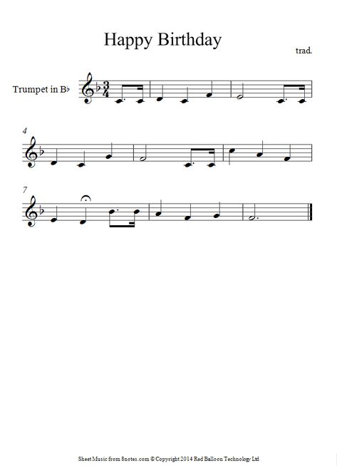 #trumpet Happy Birthday On Clarinet, Harry Potter Trumpet Sheet Music, Trumpet Music Sheets Easy, Treble Clef Music Sheet, Happy Birthday Clarinet Sheet Music, It’s Been A Long Long Time Trumpet, Trumpet Music Sheets For Beginners, Trumpet Notes Sheet Music Songs, Clarinet Music Sheets Easy