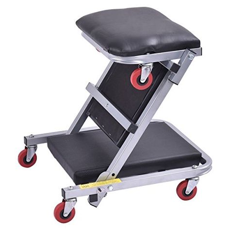 Goplus® 40" 2 In 1 Foldable Z Creeper Seat Rolling Chair Mechanics Garage Work Stool New - http://www.caraccessoriesonlinemarket.com/goplus-40-2-in-1-foldable-z-creeper-seat-rolling-chair-mechanics-garage-work-stool-new/  #Chair, #Creeper, #Foldable, #Garage, #Goplus, #Mechanics, #Rolling, #Seat, #Stool, #Work #Garage-Shop, #Tools-Equipment Foldable Garage, Mechanics Garage, Padded Bed, Mechanics Creeper, Garage Shop Plans, Booth Seat, Shop Light Fixtures, Leather Chaise Lounge Chair, Small Living Room Chairs