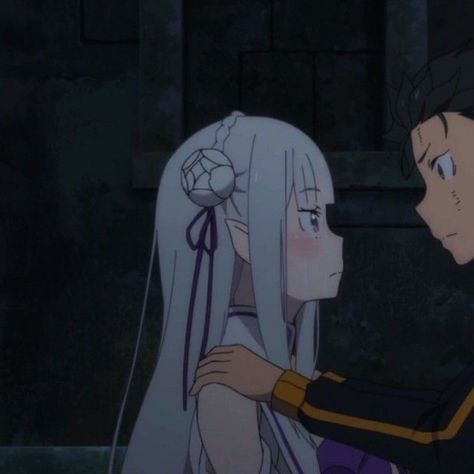 #re:zero matching #Subaru #Emilia Subaru Emilia, Couples Icons Aesthetic, Re:zero Subaru, Dear Best Friend, Re Zero, Cute Profile Pictures, Matching Profile Pictures, Matching Pfps, Anime Couples Drawings