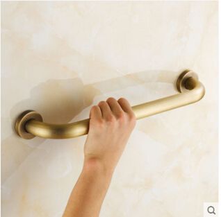 European Bathroom, Antique Brass Bathroom, Brass Bathroom Accessories, Copper Bathtubs, Grab Bars In Bathroom, Baths Interior, Copper Bathroom, Brass Bathroom, Grab Bar