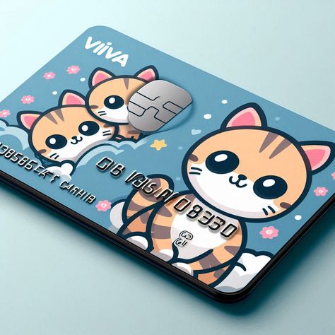 #credit card #design #kitten #banks #viva Credit Card Design, Debit Card, Credit Cards, Banks, Card Design, Credit Card, Kittens, Design