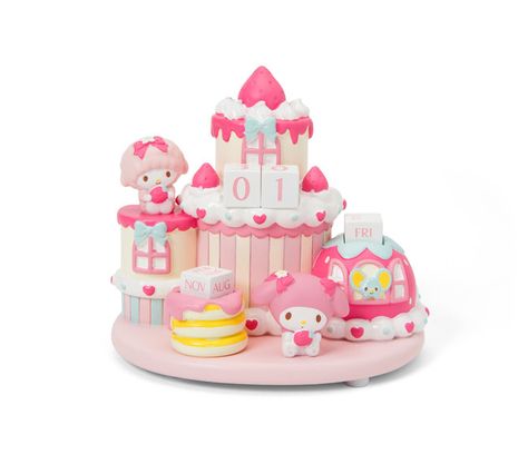 The days come alive with this adorable strawberry-themed My Melody desktop perpetual calendar you'll cherish for years to come. Carrd Icons, Pink Girl Birthday, Almond Pound Cakes, Birthday Presents For Girls, Phone Layouts, Hello Kitty Items, Perpetual Calendar, Play Set, Cute Toys