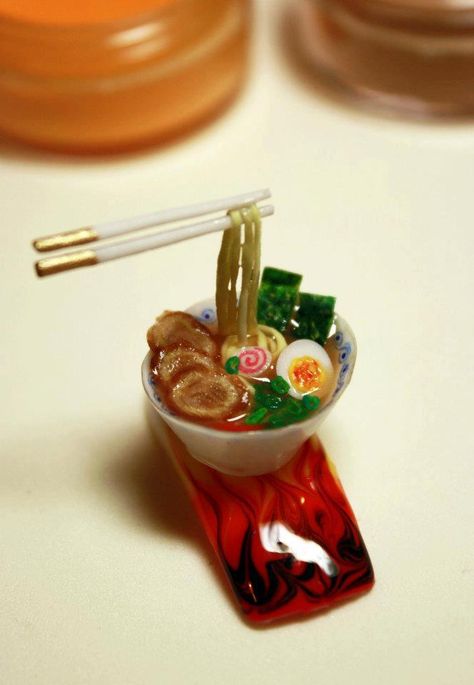 Nail Art by Pisut Masanong Ramen Nails, January Manicure, Fresh Manicure, Bling Nail Art, January Nails, Model Nails, Nails Polish, Ramen Bowl, 3d Nail