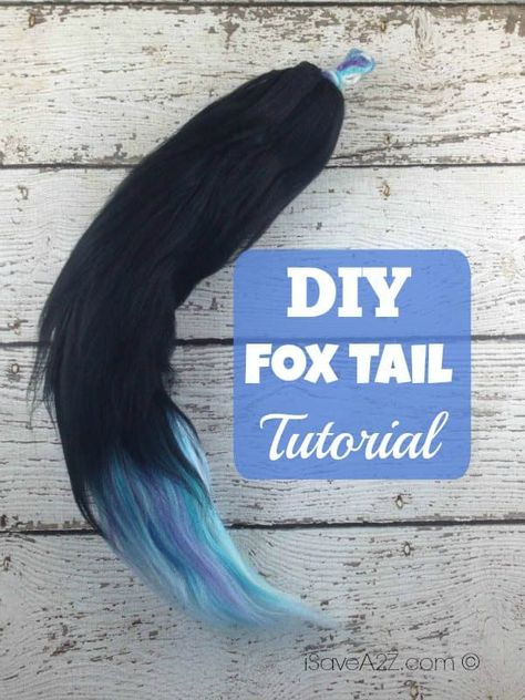 Diy Fox Tail, Tail Tutorial, Wolf Tail, Fox Costume, Wolf Costume, Diy Cat Toys, Diy Kostüm, Fox Tail, Idee Cosplay