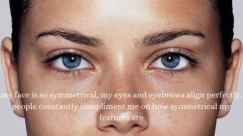 Eyebrow Affirmations, Eyes Affirmations, 2023vision Board, Symmetrical Eyes, Affirmations Board, Affirmation Board, Vision Board Images, Affirmations For Happiness, Self Concept