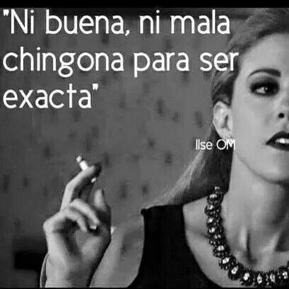 Ni buena, ni mala.... Chingona para ser exacta #Mujer #frases Strong Women Quotes Independent, Monica Robles, Cute Spanish Quotes, Quotes En Espanol, Senior Quotes, Strong Women Quotes, Quotes That Describe Me, Magic Words, Spanish Quotes