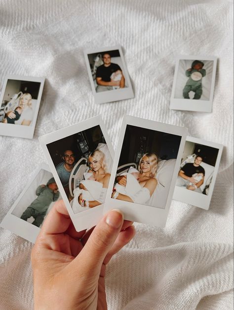 Hospital Polaroid Pictures, Polaroid Hospital Photos, Newborn Polaroid Pictures, Birth Announcement Aesthetic, Baby Polaroid Pictures, Baby Bump Polaroid Pictures, Dainty Pictures, Pregnancy Poloroid Pictures Ideas, Polaroid Baby Announcement