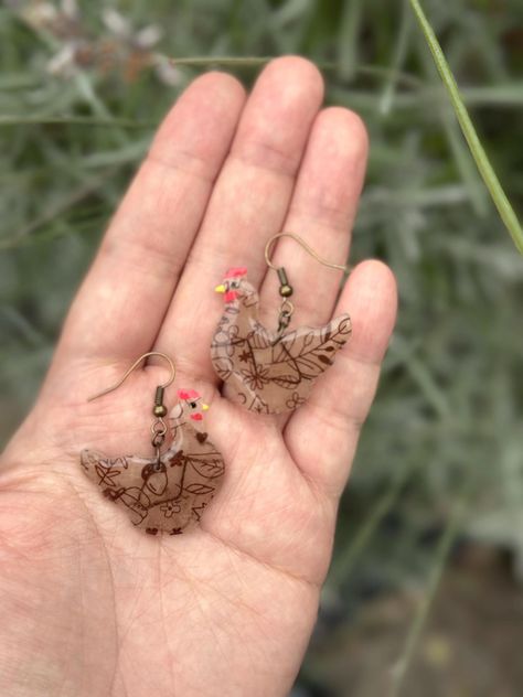 Baking Clay, Autumn Nature, Farm Animals, Clay Earrings, Polymer Clay, Jewelry Earrings Dangle, Dangle Drop Earrings, Dangle Earrings, Jewelry Earrings