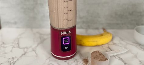 Ninja Blast Portable Blender Recipes, Ninja Blast Recipes, Protein Shake Recipe, Coffee Protein Shake, Protein Shake Recipes, Easy Coffee, Portable Blender, Chocolate Protein Powder, Blender Recipes