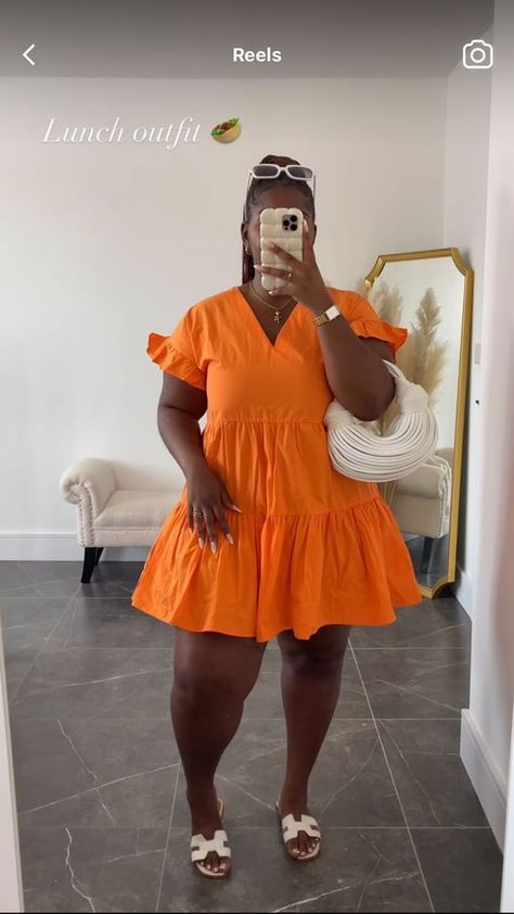 [SponsoredPost] 68 Top Plus Size Summer Outfits Curvy Fashionista Clothes Tricks To Learn More Immediately #plussizesummeroutfitscurvyfashionistaclothes Sun Dresses Plus Size, Carrebian Gown Styles, Vacation Plus Size Outfits, Orange Outfits For Black Women, Graduation Guest Outfit Ideas, Plus Size Summer Outfits Curvy Fashionista, Hawaii Vacation Outfits, The Life I Want, Plus Size Baddie Outfits