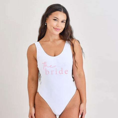 POOLSIDE STYLE SORTED ✔️ Arriving in bubblegum pink, you’ll definitely want to get your hands on the new ‘Team Bride’ swimsuit! 🤍 SWIPE👉🏼 for the white version for the bride 💍 Bride Swimsuit, Poolside Style, Christmas Dress Up, Daisy Headband, Halloween Headband, Pink Bride, White Bride, White Swimsuit, Pink Swimsuit