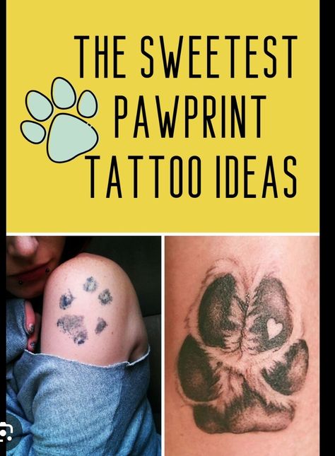 Paw Print Finger Tattoos For Women, Pet Memorial Tattoo Dogs Paw Prints, Pawprint Tattoo Cat, Dog And Cat Tattoo Together, Rip Dog Tattoos, Pawprint Tattoo Ideas, Dog Pawprint Tattoo, Cat Paw Tattoos, Pet Memorial Tattoo