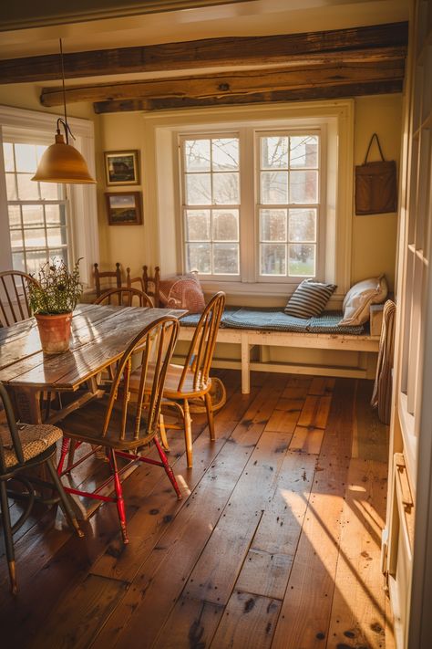 Cozy Cottage Homes Interior, Small Maine Cottage, Rustic Country Cottage Interiors, Cozy Cottage Inspiration, Tiny Cottage Homes Interior, Cozy European Home, Inside Cottage Homes, Cabin Cottage Homes, Vermont Homes Interior