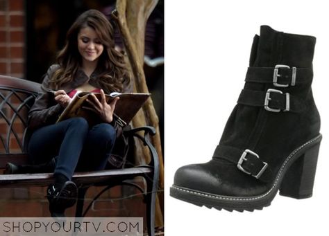 Legacies Outfits, Tvd Katherine, Vampire Diaries Season 5, Elena Gilbert Style, Vampire Diaries Fashion, Nina Dobrev Style, Scrapbook Photos, Vampire Diaries Outfits, Outfit Botas