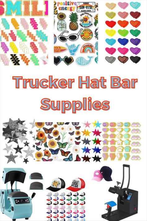 156 Pcs Glitter Self Adhesive … curated on LTK Hat Making Ideas, Crafting Business, Bar Business, Hat Bar, Craft Booth Display, Custom Trucker Hats, Denim Cap, Cap Decorations, Hat Patches