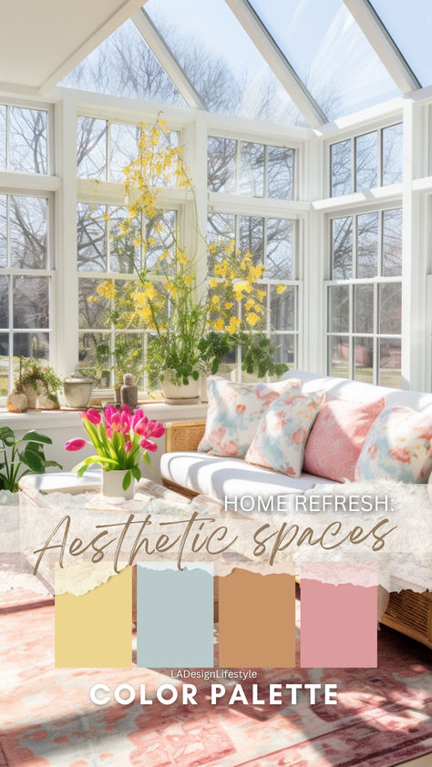 Dive into the world of soft pastels and elevate your contemporary modern or cottage chic decor! Our article explores the art of infusing gentle hues into your living space for a serene and stylish ambiance. Discover tips, inspiration, and DIY ideas to transform your home. #PastelDecor #HomeDecorIdeas #ModernLiving #CottageStyle #InteriorDesign #HomeInspiration #SoftPastels #HomeStyling #InteriorDecor #HomeRenovation #DecorInspiration #DIYHome #PastelPalette #DecorTrends #HomeMakeover Airy Home Office, Pastel Cottage, Colonial Interior, Pastel Home Decor, Aesthetic Color, Cottage Chic Decor, Pastel House, House Extension, Pastel Decor