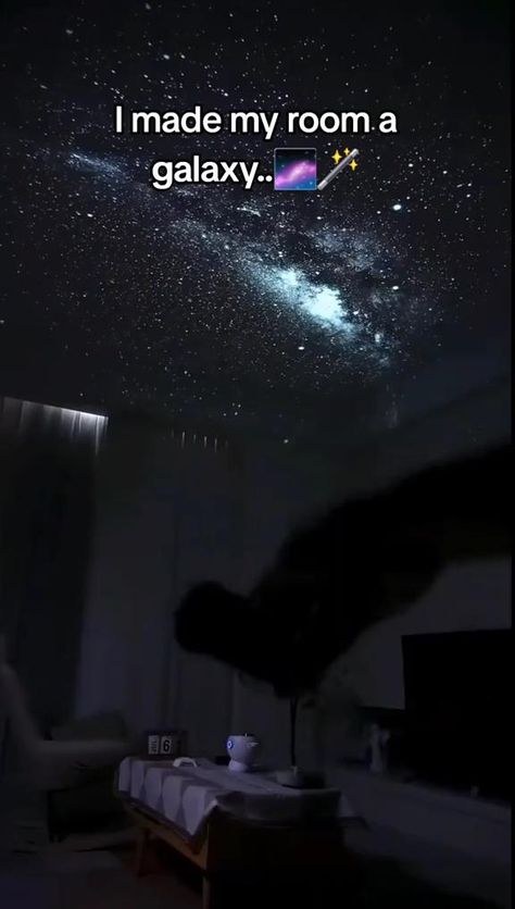 The star projector for ceiling brings you a realistic starry sky.  Convierte tu cuarto en una Galaxia !   Here !! --- > https://amzn.to/3URpi4U Small Room Setup, Projector In Bedroom, Starry Ceiling, Galaxy Room, Star Bedroom, Ceiling Projector, Door And Window Design, Sky Ceiling, Sky Home