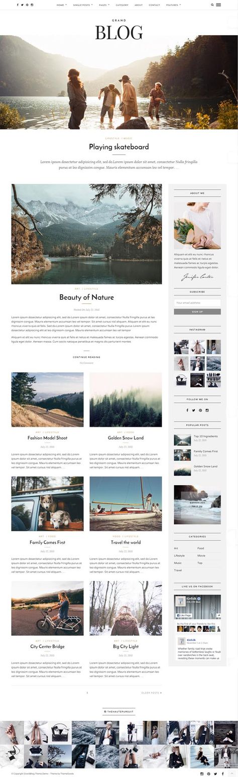 Travel Blog Design, Blog Layout Design, Wordpress Ecommerce Theme, Blog Website Design, Blog Design Inspiration, Web Design Mobile, Website Design Wordpress, Best Website Design, Webdesign Inspiration