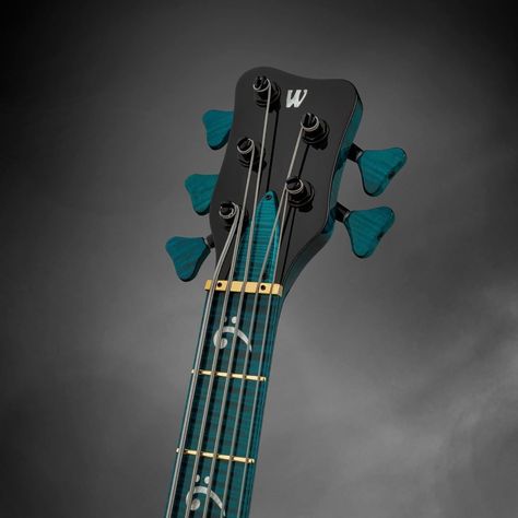 Warwick Basses on Instagram: “#customshop 5-String Vampyre 😈 Flamed Maple neck with Eaknga veneer stripes 🔥🔥🔥 Deep Cerulean Blue Transparent High Polish ⚡ #warwick . .…” Bass Drawing, Warlock Guitar, Wal Bass Guitar, Warwick Bass, Warwick Bass Guitar, Large Mouth Bass, Dark Red Bass Guitar, Cerulean Blue, Bass Guitars