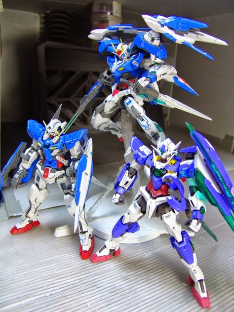 Custom Build: MG 1/100 00 Raiser "Detailed" - Gundam Kits Collection News and Reviews 00 Raiser, Mobile Suit Gundam 00, Battle Robots, Gundam Exia, Gundam Toys, Gundam 00, Gundam Mobile Suit, Mech Suit, Gundam Wallpapers