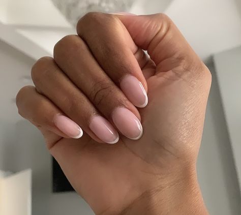 Micro French Manicure Almond Nails, Micro Tip French Nails, Tiny French Tip Nails Almond, Slim French Tip Nails Short, Round Micro French Tip Nails, Minimalistic French Tip Nails, Mini French Nails Almond, Shirt Almond French Tip, Subtle French Tip Nails Almond