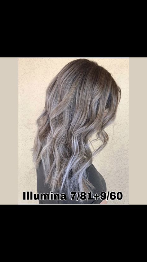 Ashy Hair Formulas, Silver Hair Color Formula, Diy Bleach Hair, Hair Formulas, Ashy Hair, Wella Illumina, Hair Color Guide, Wella Hair Color, Plum Hair