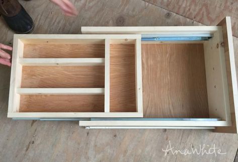 White Kitchen Drawers, Kitchen Drawer Organizer, Cabinet Diy, Double Drawer, Utensil Drawer, Drawer Organization, Kitchen Cabinet Drawers, Kitchen Drawer Organization, Diy Drawers