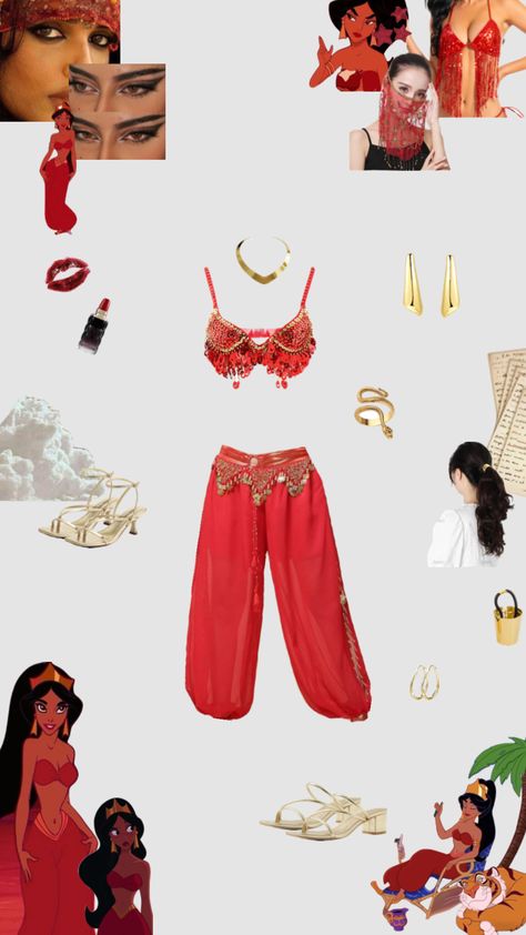 Red Jasmine costume Halloween inspo, red Jasmine Aladdin, Jasmine costume Halloween inspo, princess Halloween inspo Jasmine Costume Halloween, Red Jasmine, Jasmine Halloween Costume, Joker Halloween Costume, Princess Jasmine Costume, Joker Halloween, Princess Halloween, Jasmine Aladdin, Aladdin Jasmine